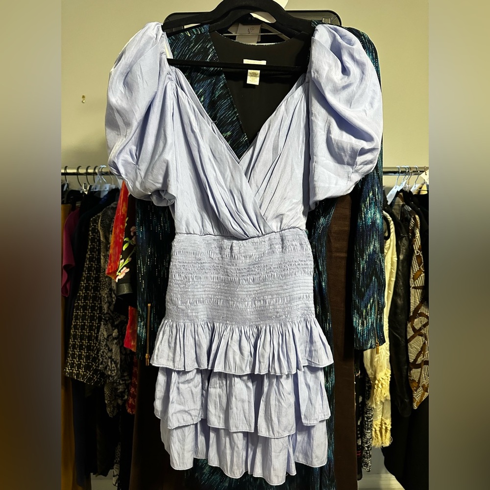 Do+Be Periwinkle Puff Sleeve Dress - Picture 3 of 3